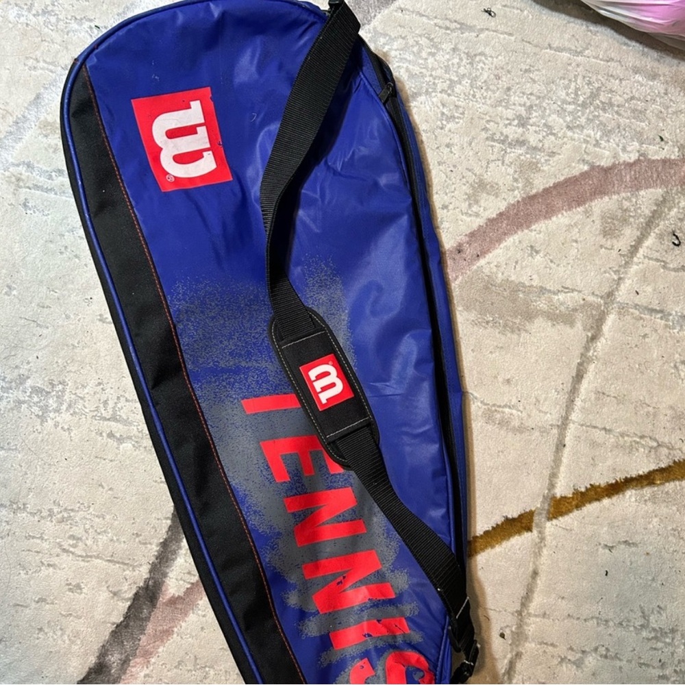 Wilson Blue and Black Tennis Duffel Bag